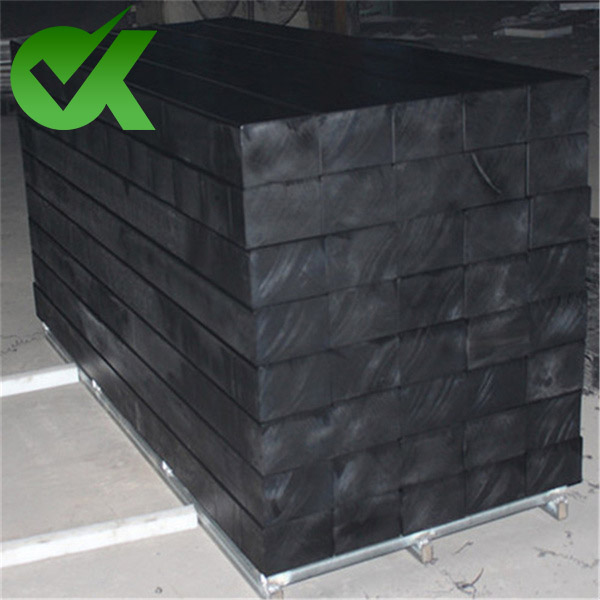 Black 10% borated polyethylene neutron shielding sheet 4×8