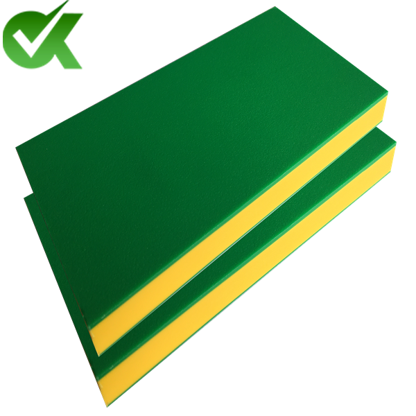 Multi-color durable HDPE two-color board